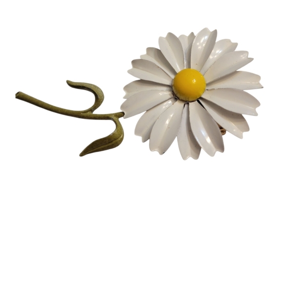 Vintage Metal Flower Brooch - Picture 6 of 7